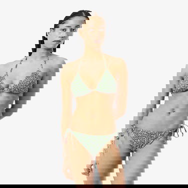  Lacoste Kadın Baskılı Yeşil Bikini Üstü