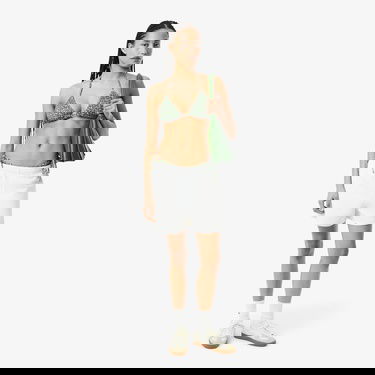  Lacoste Kadın Baskılı Yeşil Bikini Üstü