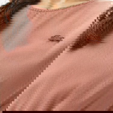  Lacoste Kadın Regular Fit Kolsuz Bisiklet Yaka Kahverengi Bluz
