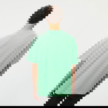  Lacoste Erkek Oversize Fit Bisiklet Yaka Baskılı Açık Yeşil T-Shirt