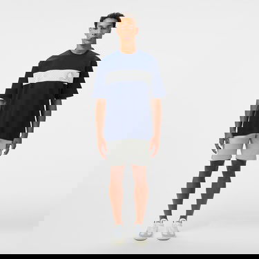  Lacoste Erkek Bisiklet Yaka Baskılı Lacivert T-Shirt