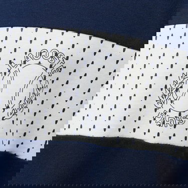  Lacoste Erkek Bisiklet Yaka Baskılı Lacivert T-Shirt