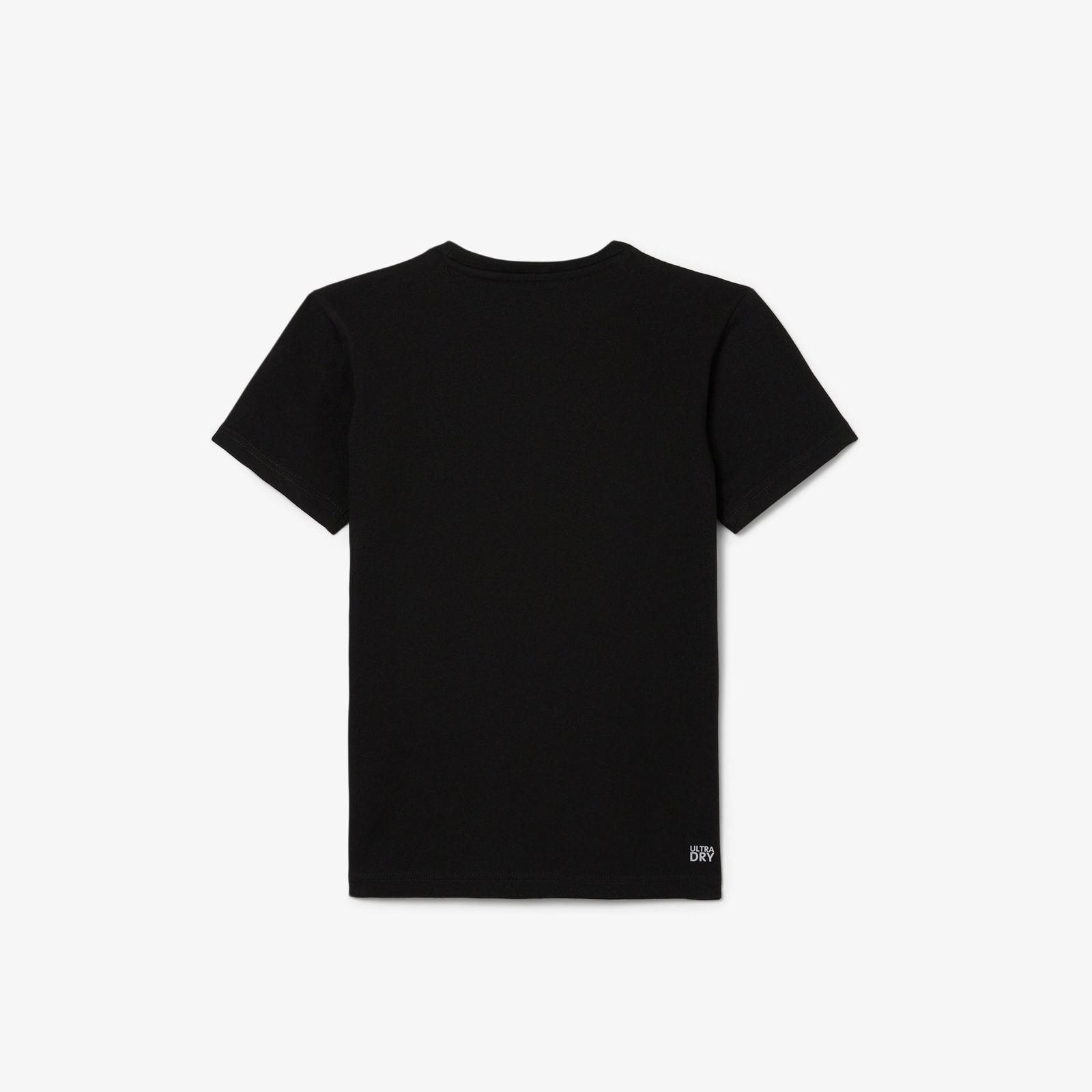 Lacoste Erkek Çocuk Bisiklet Yaka Baskılı Siyah T-Shirt