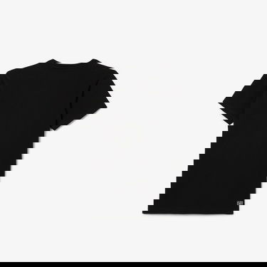  Lacoste Erkek Çocuk Bisiklet Yaka Baskılı Siyah T-Shirt