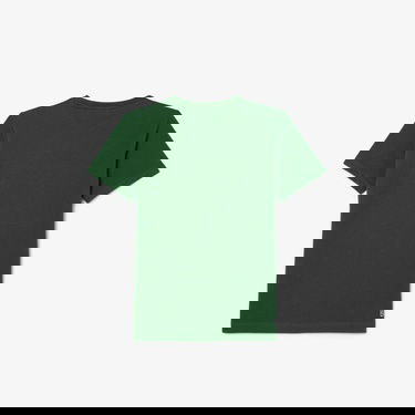  Lacoste Erkek Çocuk Bisiklet Yaka Baskılı Yeşil T-Shirt