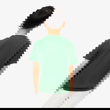  Lacoste Erkek Çocuk Bisiklet Yaka Baskılı Yeşil T-Shirt