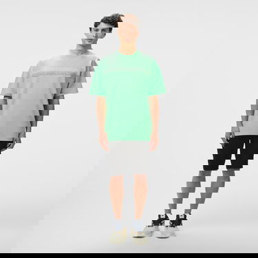  Lacoste Erkek Oversize Fit Bisiklet Yaka Baskılı Açık Yeşil T-Shirt