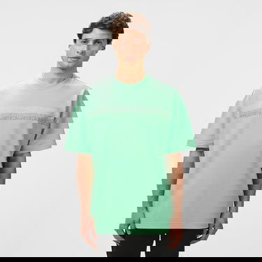  Lacoste Erkek Oversize Fit Bisiklet Yaka Baskılı Açık Yeşil T-Shirt