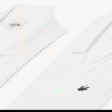  Lacoste Kadın Slim Fit Kolsuz Beyaz Polo