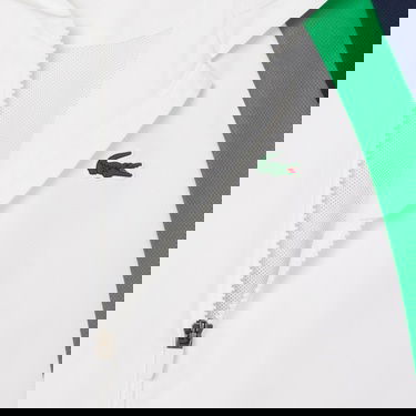  Lacoste Erkek Regular Fit Kapüşonlu Renk Bloklu Beyaz Eşofman Takımı