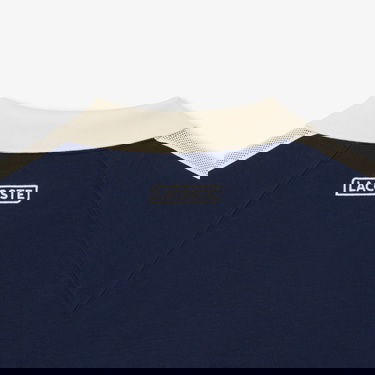  Lacoste Erkek Classic Fit Organik Pamuk Renk Bloklu Lacivert Polo