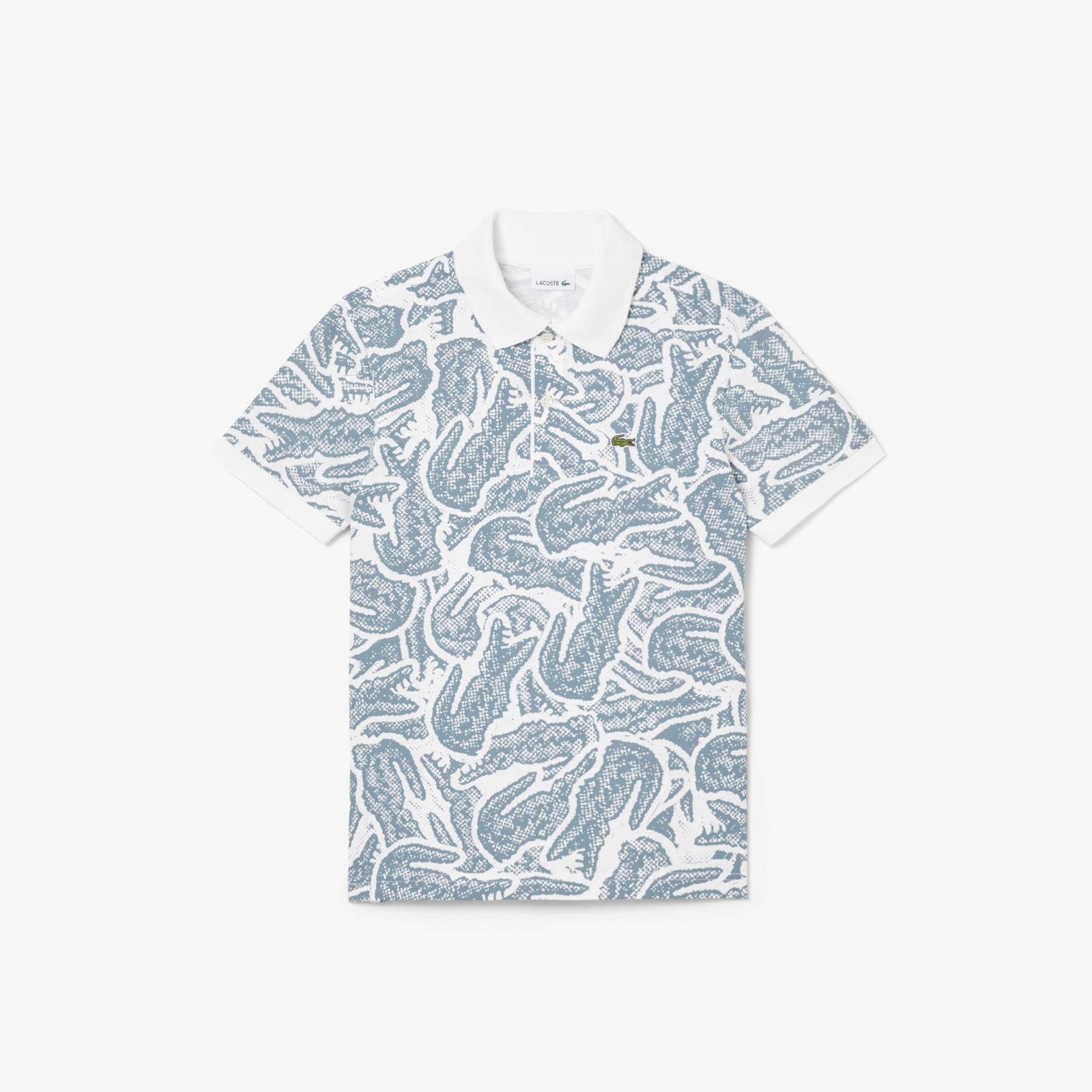 Lacoste Çocuk Baskılı Mavi Polo