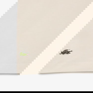  Lacoste Çocuk Bisiklet Yaka Desenli Krem T-Shirt