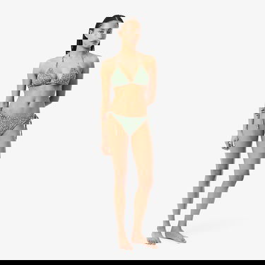  Lacoste Kadın Baskılı Yeşil Bikini Altı