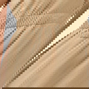  Lacoste Kadın Classic Fit Kolsuz Bej Elbise