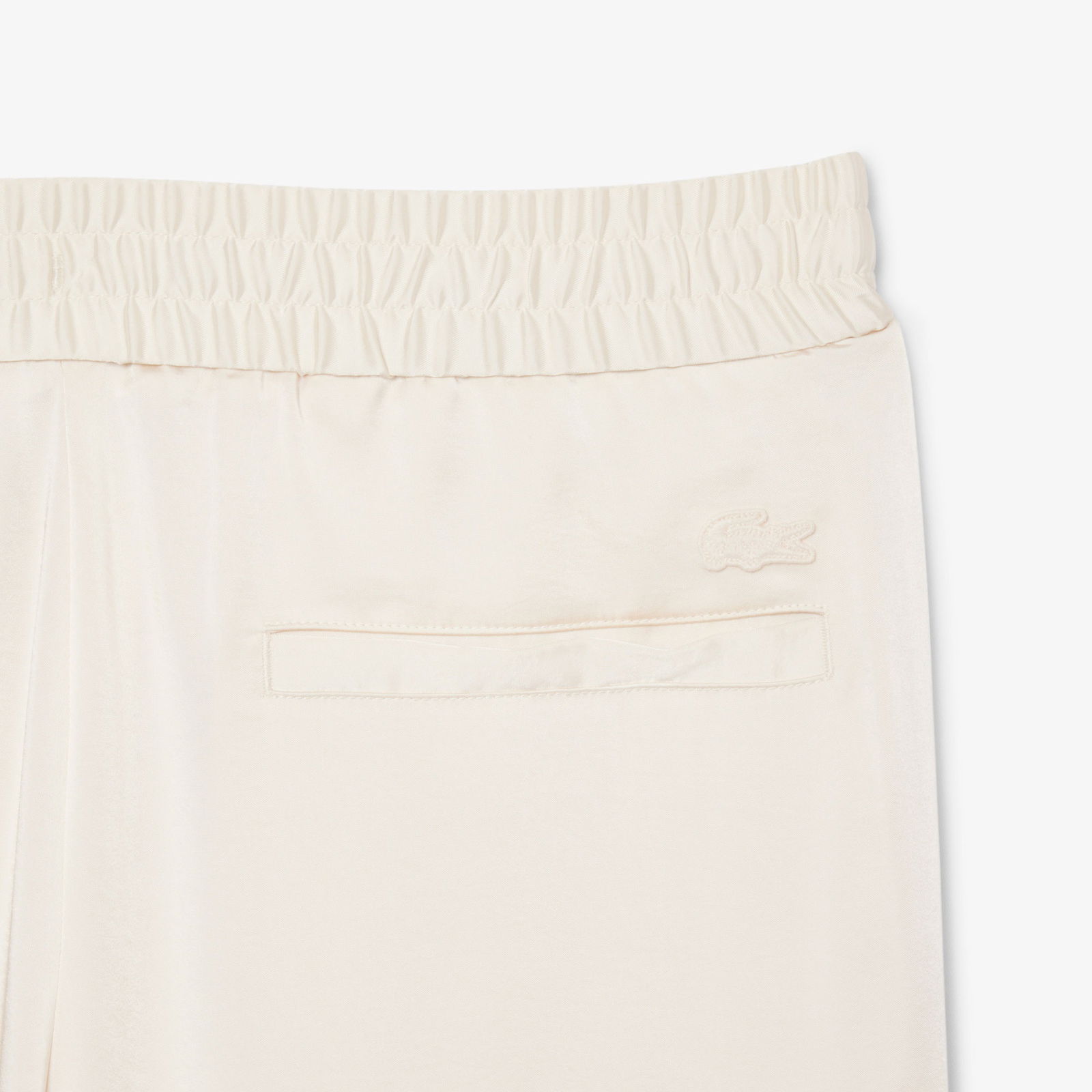 Lacoste Kadın Oversized Fit Krem Pantolon