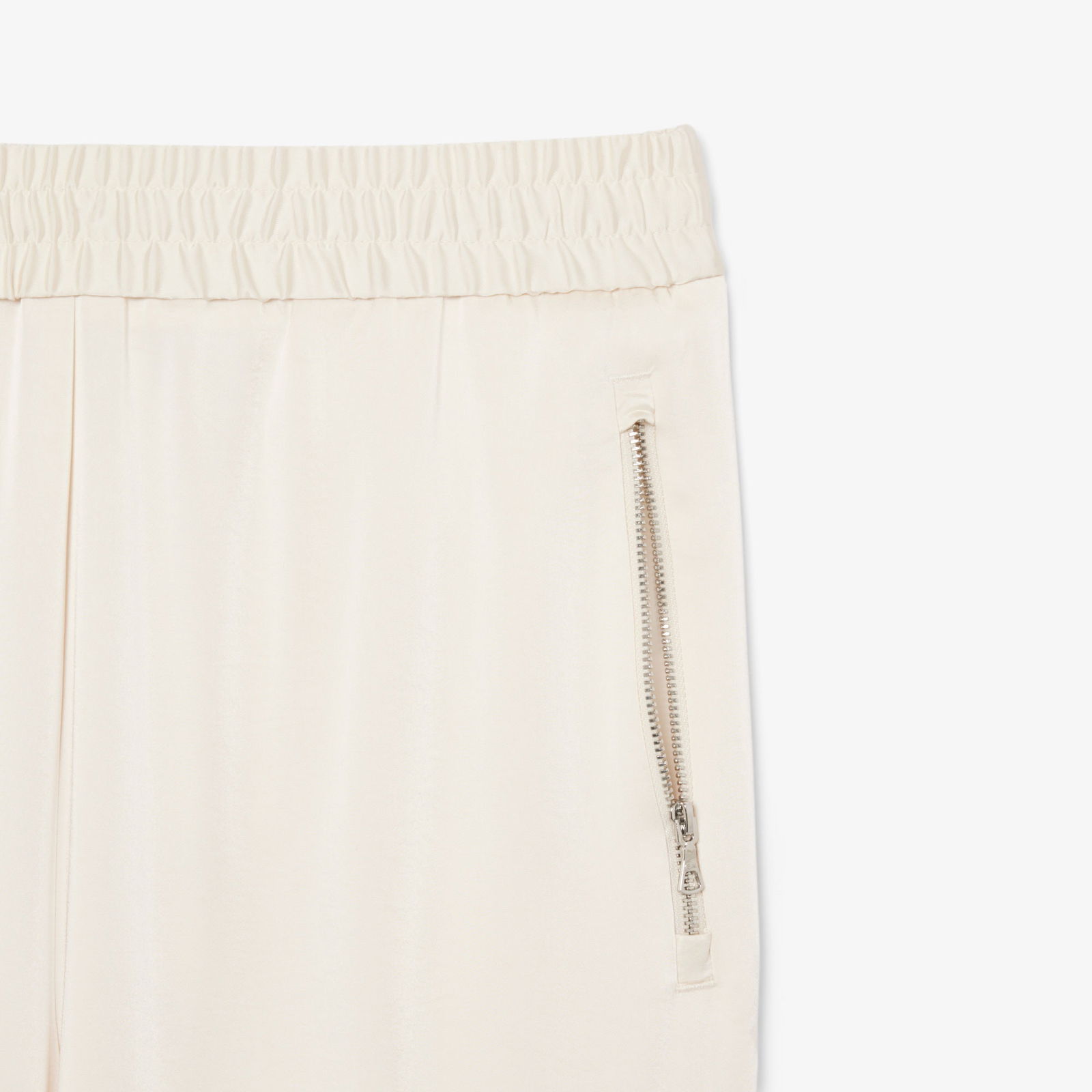Lacoste Kadın Oversized Fit Krem Pantolon