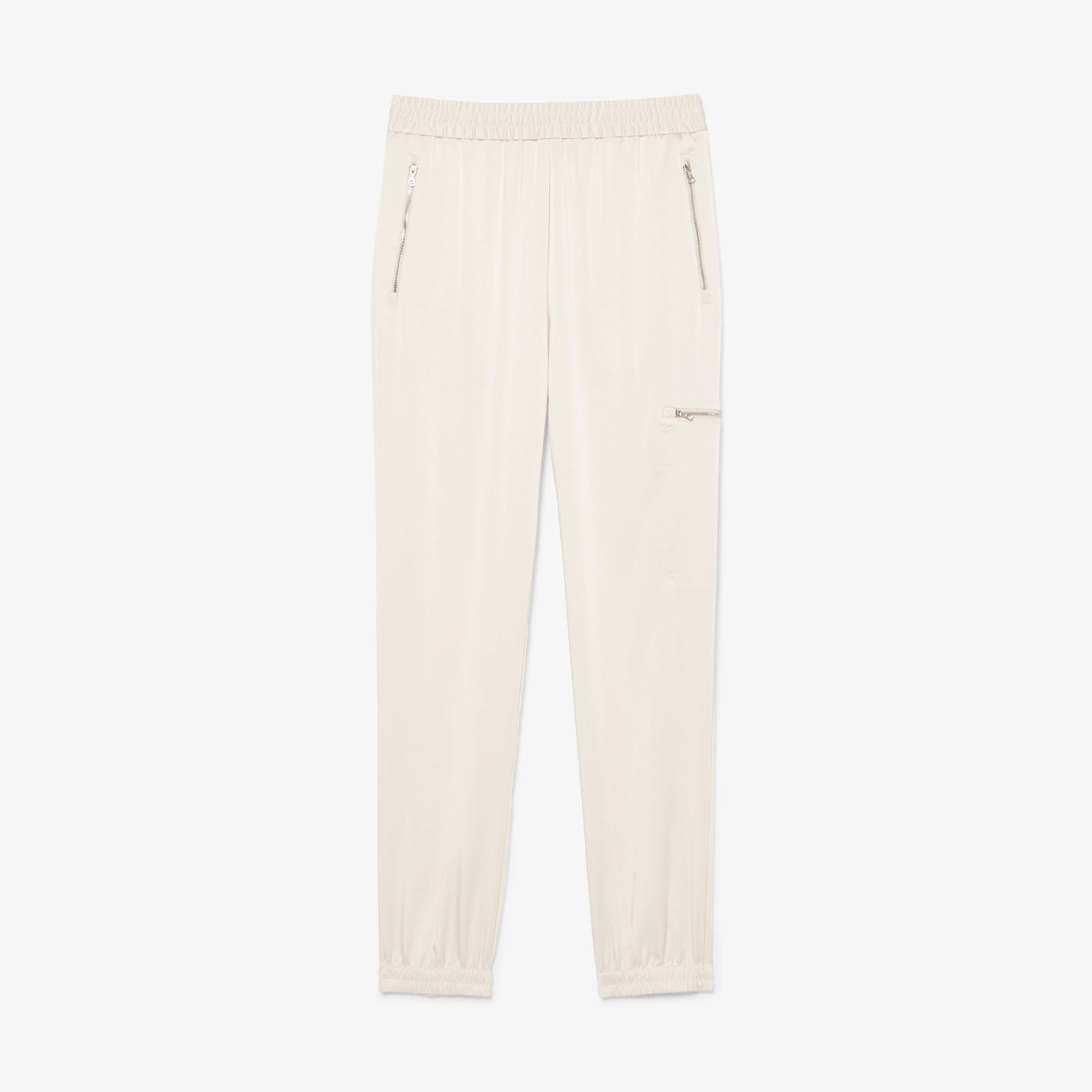 Lacoste Kadın Oversized Fit Krem Pantolon