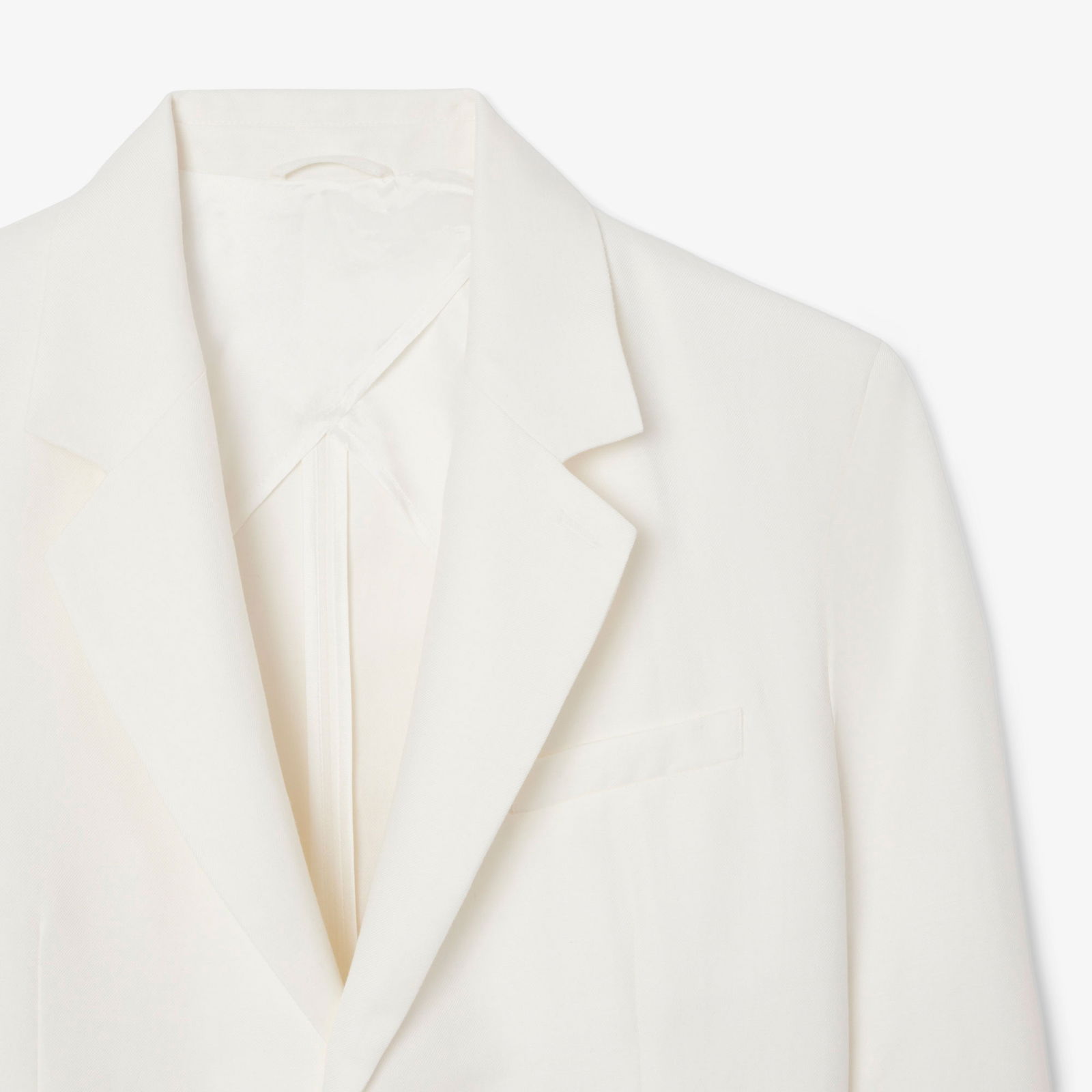 Lacoste Erkek Regular Fit Keten Beyaz Ceket