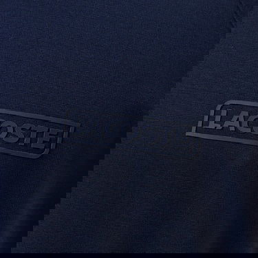  Lacoste Erkek Oversize Fit Yarım Fermuarlı Lacivert Polo