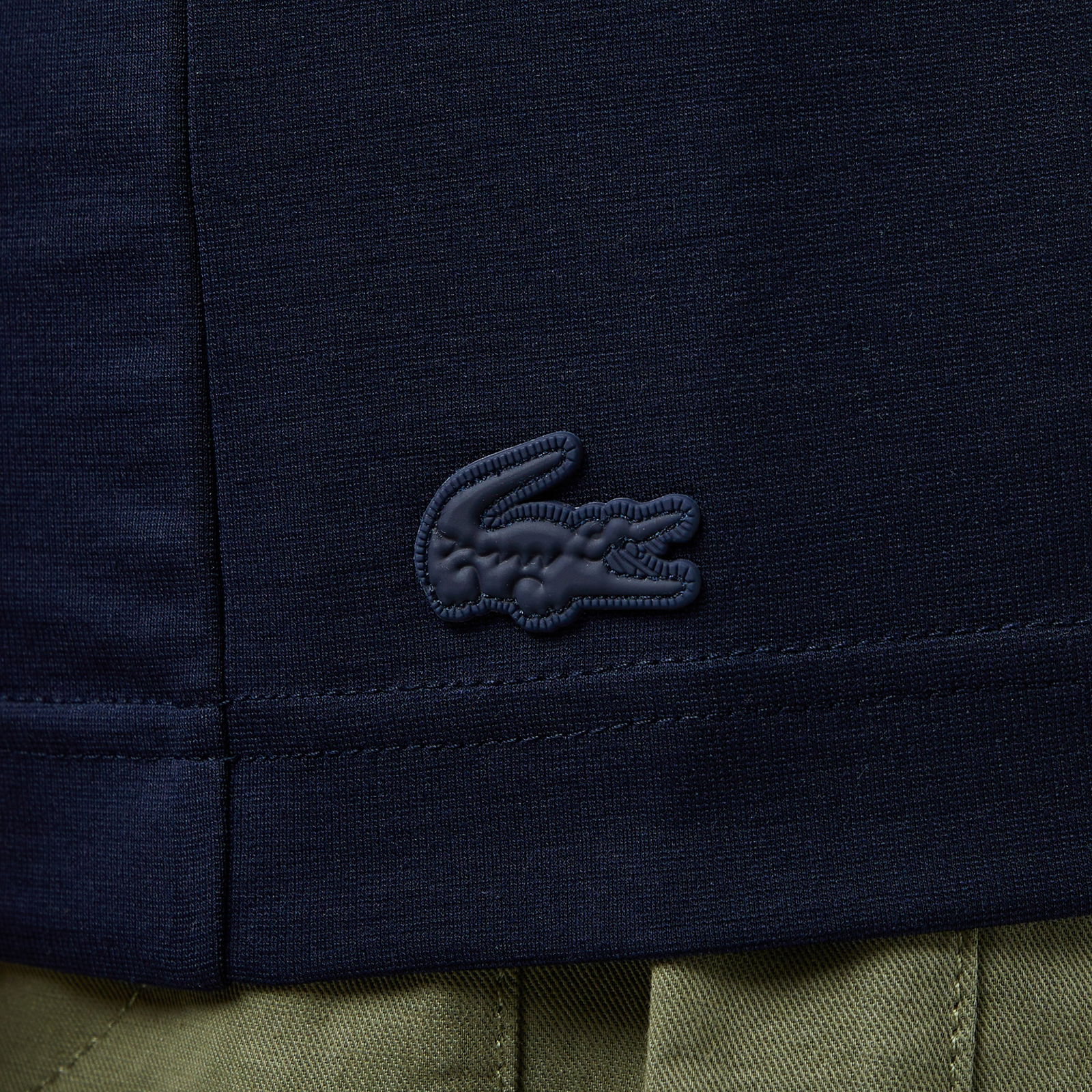 Lacoste Erkek Oversize Fit Yarım Fermuarlı Lacivert Polo
